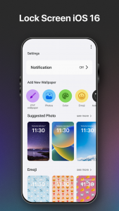 اسکرین شات برنامه ios 16 lock screen 2023 1