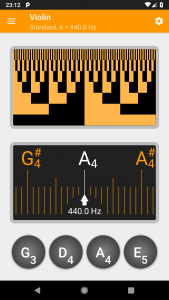 اسکرین شات برنامه Guitar Tuner, Violin: Tuneo 2