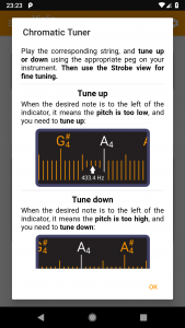 اسکرین شات برنامه Guitar Tuner, Violin: Tuneo 6