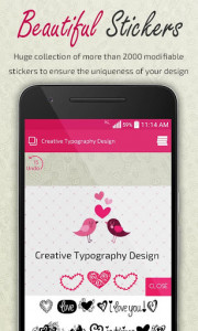 اسکرین شات برنامه Creative Typography Design 3