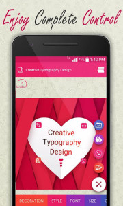 اسکرین شات برنامه Creative Typography Design 4