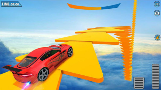 اسکرین شات برنامه Nitro GT Cars Airborne: Transform Race 3D 1