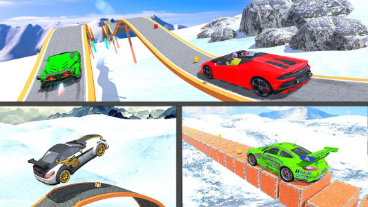 اسکرین شات برنامه Car Stunt Game Mountain Climb 4