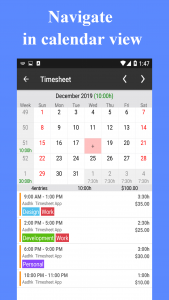 اسکرین شات برنامه Timesheet - Work Hours Tracker 2