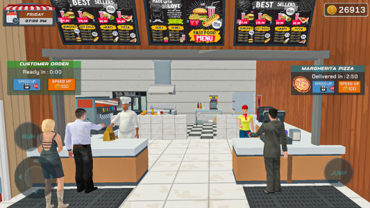 اسکرین شات بازی Fast Food Store Simulator Game 2