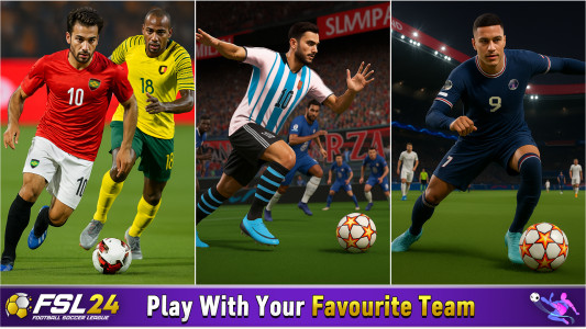 اسکرین شات 2 بازی FSL24 : Football Soccer League