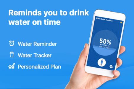 اسکرین شات برنامه WaterBy: Water Drink Tracker Reminder & Alarm 1