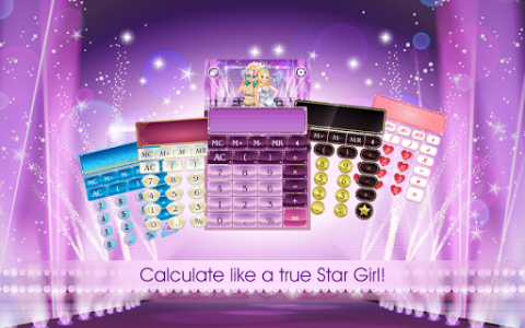 اسکرین شات برنامه Star Girl Calculator 4