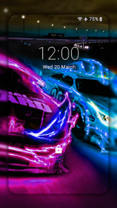 اسکرین شات برنامه Neon Cars Live Wallpaper HD: backgrounds & themes 8