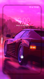 اسکرین شات برنامه Neon Cars Live Wallpaper HD: backgrounds & themes 6