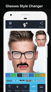 اسکرین شات 4 برنامه Men Hair Style - Hair Editor