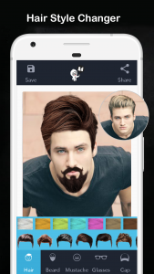 اسکرین شات 1 برنامه Men Hair Style - Hair Editor