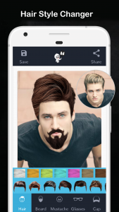 اسکرین شات برنامه Men Hair Style - Hair Editor 1