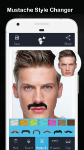 اسکرین شات برنامه Men Hair Style - Hair Editor 3