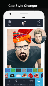 اسکرین شات برنامه Men Hair Style - Hair Editor 5