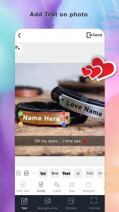 اسکرین شات 2 برنامه Name on necklace - Name art