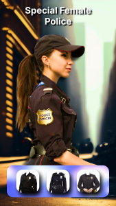 اسکرین شات 8 برنامه Police Suits - AI Photo Editor