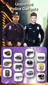 اسکرین شات 4 برنامه Police Suits - AI Photo Editor
