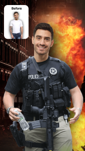 اسکرین شات برنامه Police Suits - AI Photo Editor 3