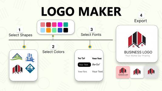 اسکرین شات برنامه Logo Maker and 3D Logo Creator 1