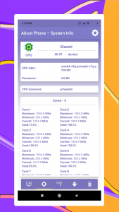 اسکرین شات برنامه About Phone – System Device Info | CPU Information 5