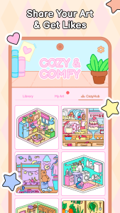 اسکرین شات 6 بازی Cozy Home: Comfy Coloring Book