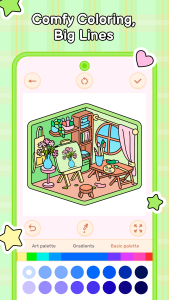 اسکرین شات 4 بازی Cozy Home: Comfy Coloring Book