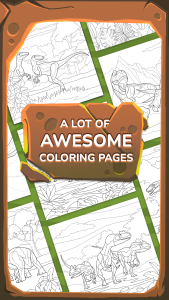 اسکرین شات 2 بازی Dino Coloring Book for Kids