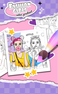 اسکرین شات 1 بازی Color gradient fashion girl