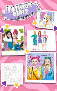 اسکرین شات 2 بازی Color gradient fashion girl