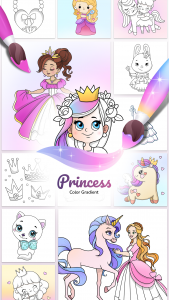 اسکرین شات بازی Princess Color Gradient 1