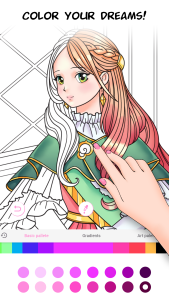 اسکرین شات 4 بازی Anime Games Coloring Book