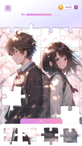 اسکرین شات 4 بازی Anime Games: Jigsaw Puzzle