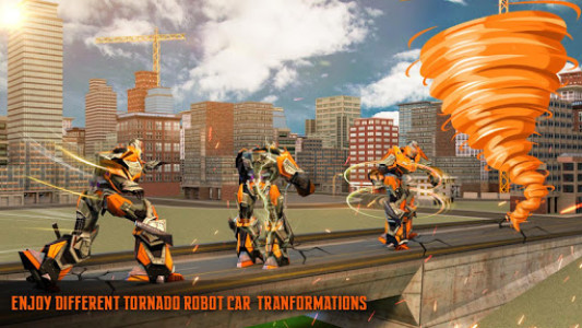 اسکرین شات برنامه Fire Tornado Robot Transforming Game 2