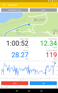 اسکرین شات برنامه Cyclemeter GPS - Cycling, Running, Mountain Biking 6