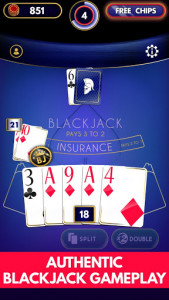 اسکرین شات بازی Blackjack Free 3