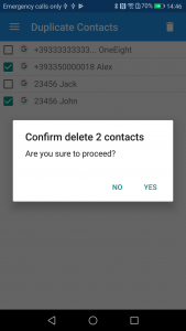 اسکرین شات برنامه Duplicate Contacts 7