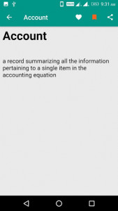 اسکرین شات برنامه Accounting Dictionary 3