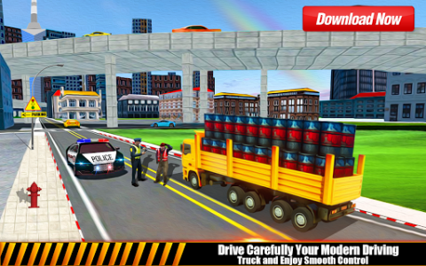 اسکرین شات بازی Police Car Chase Cargo Truck Driver – Truck Games 3