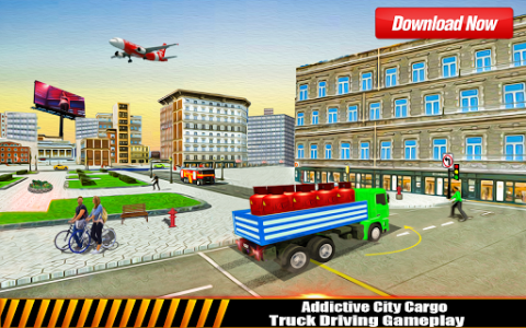 اسکرین شات بازی Police Car Chase Cargo Truck Driver – Truck Games 7