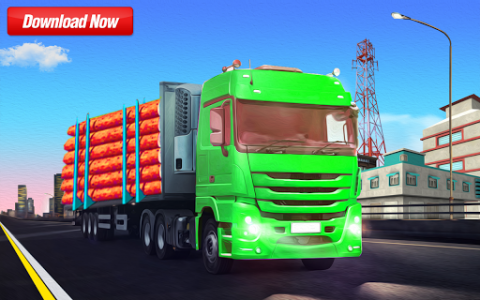 اسکرین شات بازی Police Car Chase Cargo Truck Driver – Truck Games 6