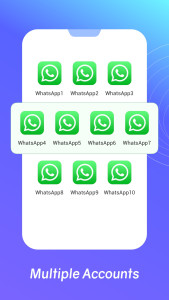 اسکرین شات 2 برنامه Account Space: Multi App&Clone