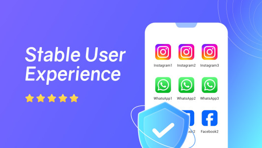 اسکرین شات 5 برنامه Account Space: Multi App&Clone