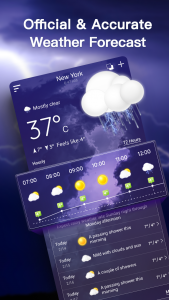 اسکرین شات برنامه Live Weather Forecast 4