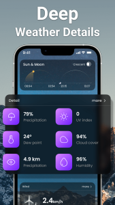 اسکرین شات 4 برنامه Weather: Live radar & widgets