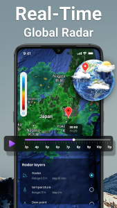 اسکرین شات برنامه Weather: Live radar & widgets 2