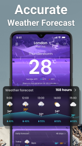 اسکرین شات برنامه Weather: Live radar & widgets 1