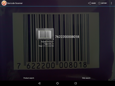 اسکرین شات برنامه Accusoft Barcode Scanner 6