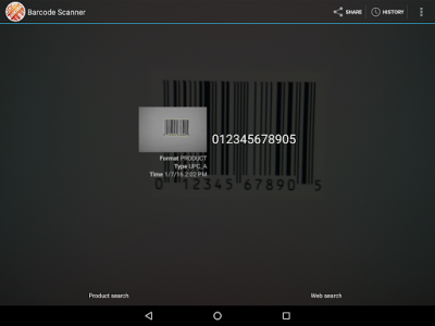 اسکرین شات برنامه Accusoft Barcode Scanner 5