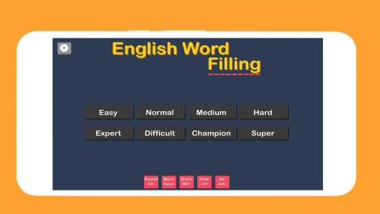 اسکرین شات 1 برنامه English Word Fill